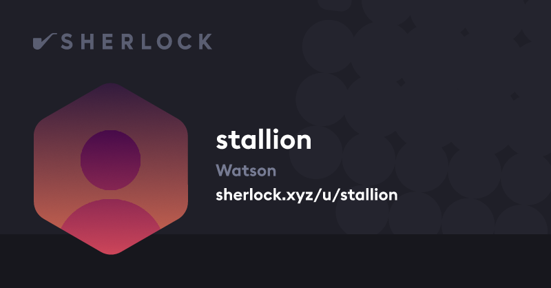 stallion - Sherlock